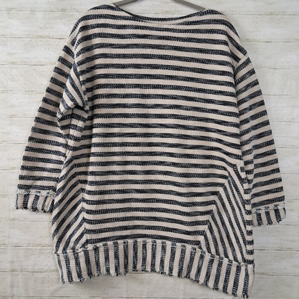 Soft Surroundings Marina Striped Pullover Knit Tunic Top 1X